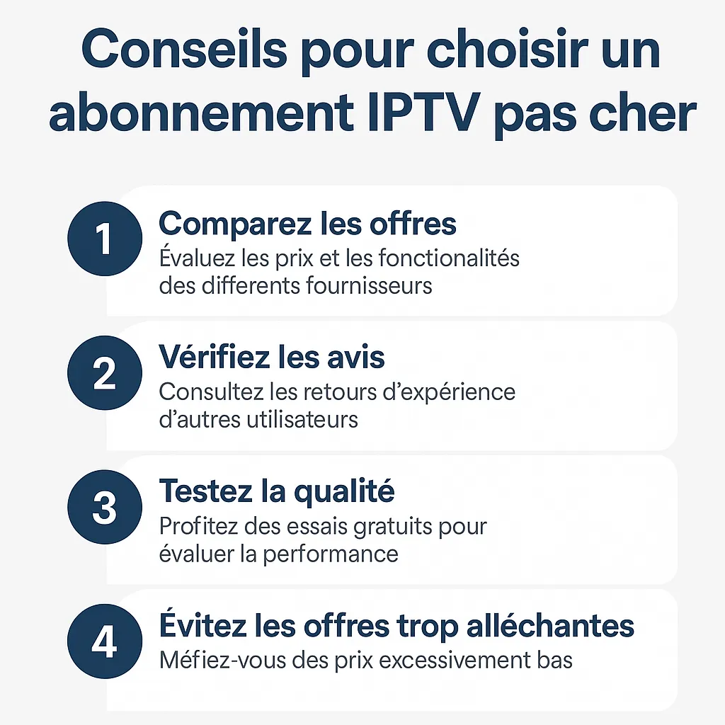 Abonnement IPTV pas cher